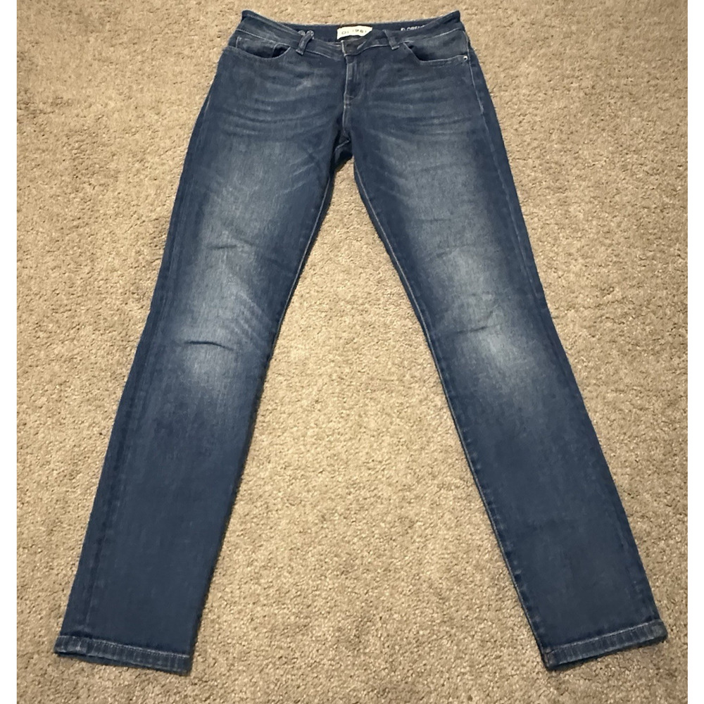 DL1961 Women 28‎ Jeans Florence Instasculpt Skinny Mid-Rise Coleman Dark Blue